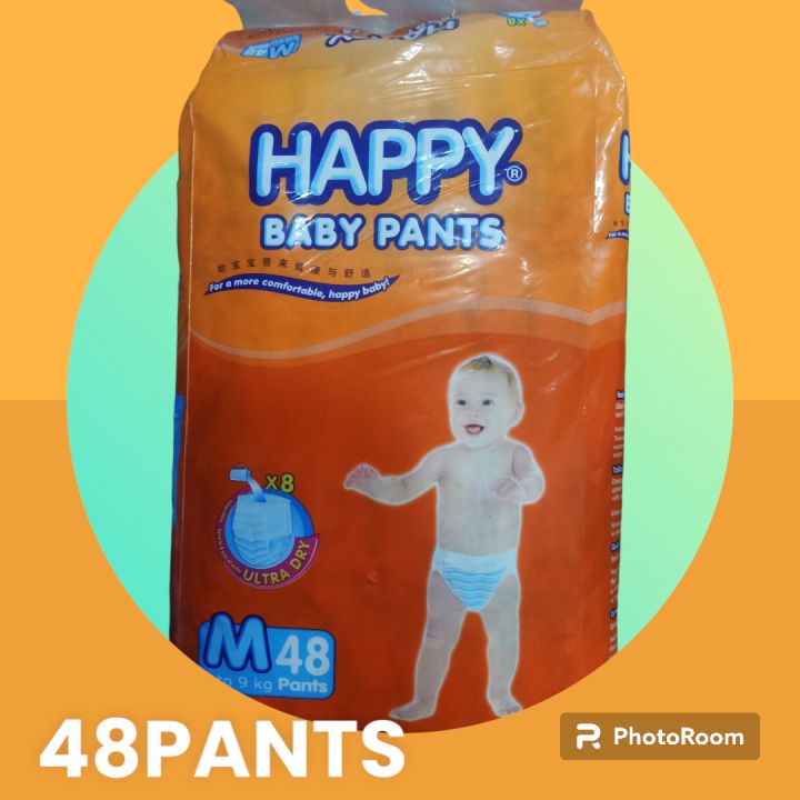 HAPPY PANTS MEDIUM 48PCS | Lazada PH