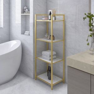 Kitchen Multi-layer Storage Rack Bathroom Toilet Brush Holder Small Cart Corner Flower Rack Bedside Organizer Display Shelf