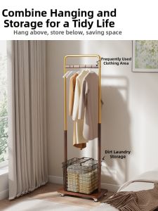 TINGXU | Floor-standing Space-saving Mobile Coat Rack