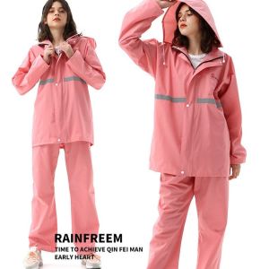 Raincoat Set For Motorcycle Waterproof Outdoor Rain Coat for Women Men Suits Reflector