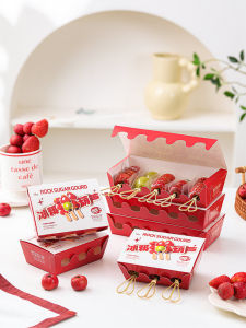 Mini Sugar Coated Fruit on Stick Packaging Box Bamboo Skewer Material Ice Sugar Coated Fruit Snack Packaging Box/Kitchen Tool