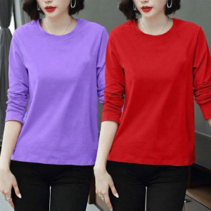 Lieoyuarn | Cotton Long Sleeve T-Shirt