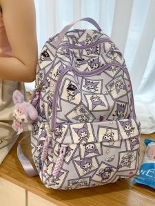 Túi Đeo Vai Đôi Dễ Thương Demon Little Demon Túi Đeo Vai Dung Tích Lớn Túi Học Sinh Tiểu Học Trung Học Phổ Thông Trung Học Túi Đeo Vai