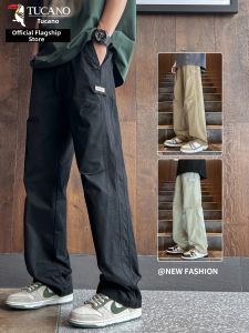 TUCANO | Men Black Cotton Casual Loose Trousers