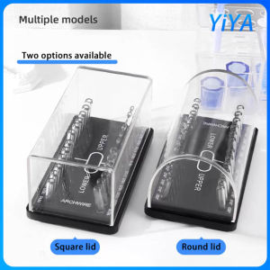 Round/Rectangular Dental Acrylic Organizer Holder for Orthodontic Arch wires Case Placing Case