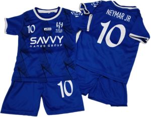 JERSEY BOLA NEYMAR AL HILAL TERBARU SETELAN KAOS BOLA NEYMAR AL HILAL TERMURAH KUALITAS PREMIUM BAHAN LEMBUT DAN ADEM