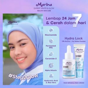 MARINA Expert White & Glow Hydra Lock | Facial Foam | Face Cream | Micellar Water