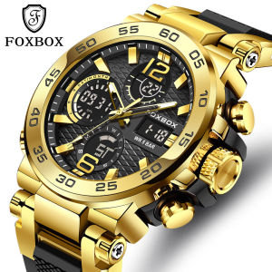 Top LIGE 2025 Fashion Luxury Quartz Mens Watch Military Waterproof Dual Display Luminous Chronograph Sports Watch for Men reloj