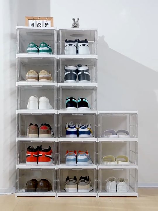 Goody Folding Shoe Box Installation-Free Shoe Organizer Box