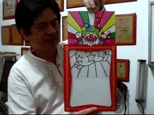 Coloring Clown ukuran Besar - Alat Sulap Badut Warna - Alat Sulap Anak - KZ158