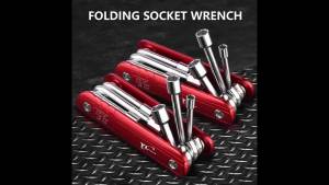 NiuXiang | 6 In 1 Folding Socket Wrench Set Multi Functional Portable Spanner Household Repair Hand Tool