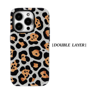 Potdemiel | Aurea Case Matte Bumper For Magsafe Case For iPhone 18 17 16 15 14 Plus 13 Pro Max Shockproof Hard PC Leopard Print Cover
