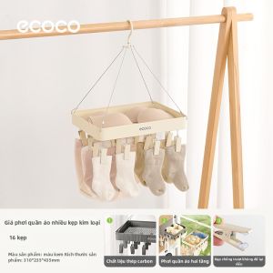 ecoco | Giá Phơi Đa Nẹp Chống Gió và Không Để Lại Dấu Vết