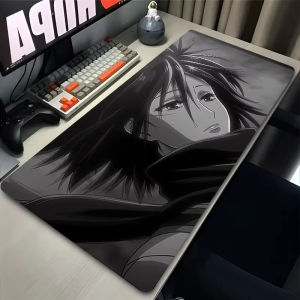 Bandai | Anime Mouse Pad Large XXL Laptop Mikasa Kawaii Girl Keyboard Rug PC Gamer Cabinet Mousepad Attack on Titan Gaming Desk Mat