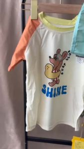 ชุดว่ายน้ำเด็ก pastel surf club แบรนด์ kocotree เซ็ต 3 ชิ้น (ท่อนบน ท่อนล่าง และหมวก) (SW295)