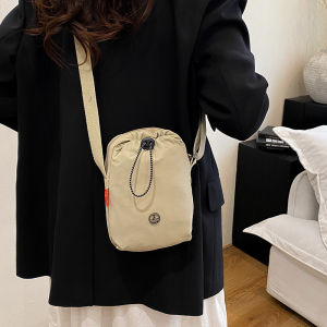 JIFANPAUL | Crossbody Mini Bag Double Layer Water Bottle Holder Casual Fashion Canvas Pouch