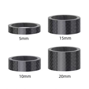 Carbon Fiber Bike Headset Spacer Kit 1/2/3/5/8/10/15/20mm MTB Bike Headset Rings Bicycle Headset Spacer Kit for 28.6mm
