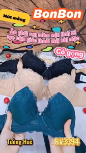 Áo lót nữ Bon Bon BV3394 Có Gọng Phối Ren Mút Mỏng.