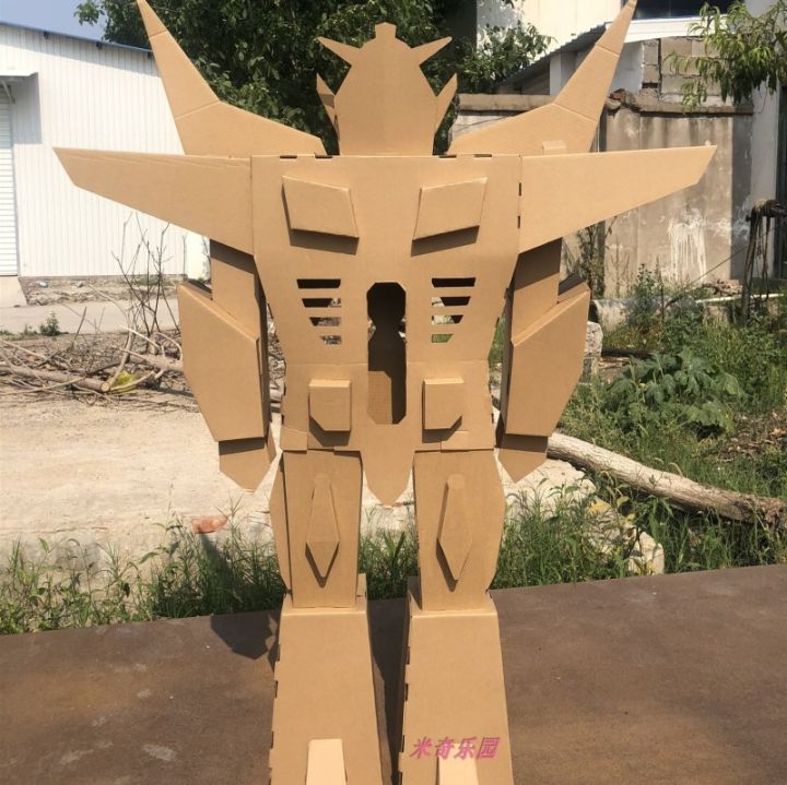Children's Optimus Prime Large Robot Cardboard Model DIY Assembled ...