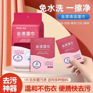 Stain Removal Wet Wipes Shoe Cleaning Portable Emergency No-Water Wash White Sneakers down Jacket Versatile Wipes for Garments