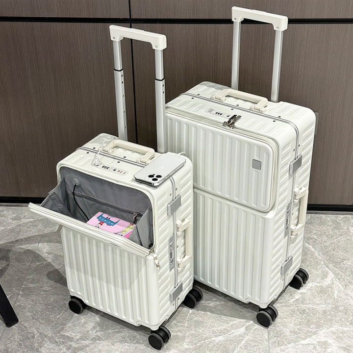 Front Fastening Business Luggage Trolley Case Universal Wheel Men