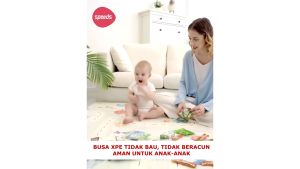 SPEEDS SNI Playmat Bayi Karpet Lipat Playmate Matras 115x180cm 9mm Matras Baby Foam Lipat 027-26-B