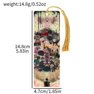Hollow Knight Bookmark Anime Game Collectible Gift for Fans PVC Waterproof Decorative Bookmarks Reading Accessories Cute Station