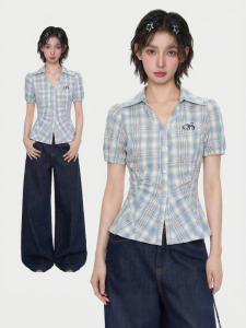 KBVVR | Regular Shoulder Bubble Sleeve Summer Shirt