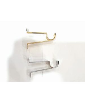 Single Curtain Rod Bracket Kurtina for 13mm (1/2) or 19mm (3/4) - (2 pcs)