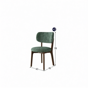 Pashaman | Real Wood Nordic Style Soft Backed Dining Chair