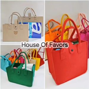 Small Large Size Felt Bag Doorgift Corporate Event Goodies Ramadhan Hari Raya Gift Packaging Bag