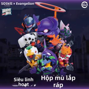 MENGYUANHUAN | Mô hình lắp ráp Evangelion EVA Unit-01 khớp nối cao Blind Box