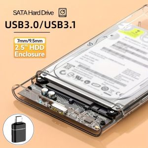 Congdi | USB 3.0/USB3.1 HDD Case 2.5 inch SATA SSD External Hard Drive Enclosure with 5Gbps Transfer Speed Harddisk Boxs Tool-Free
