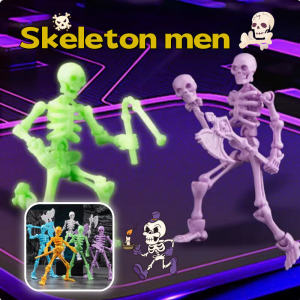 3D Printed Lucky 13 Action Figure Joint Man Dummy 13 Poseable Skeleton Assembly Model Toys