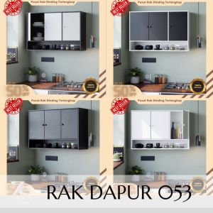 Lemari Dapur Atas Minimalis 3 Pintu Tempel Dinding Serbaguna Kitchen Set Atas Type 053