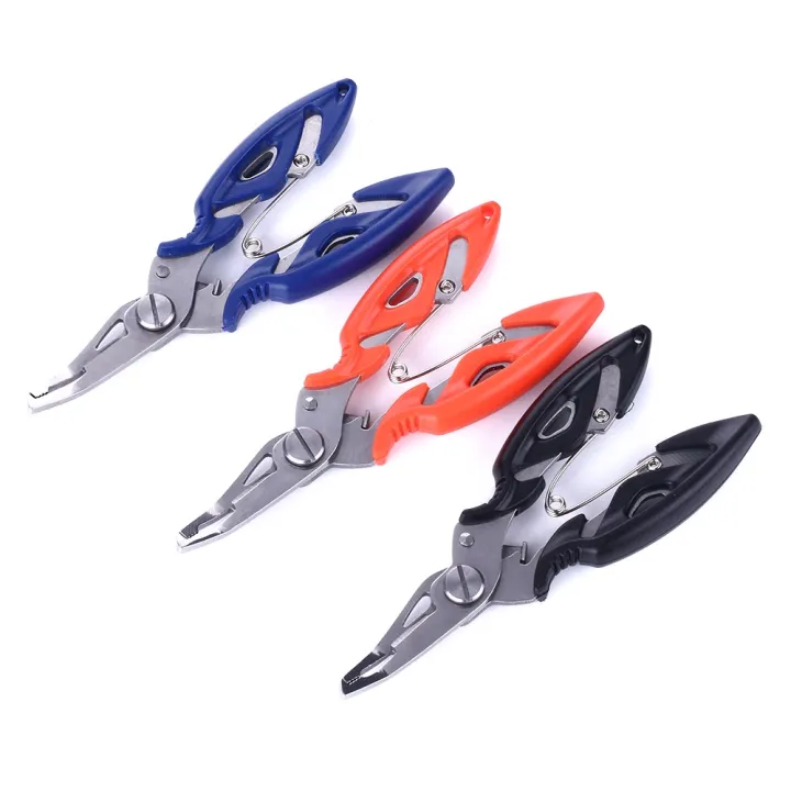 1pc Stainless Steel Multi-Functional Titanium-Coated Fishing Scissors For  Cutting Pe Line, Lead, Nylon Line, Fly Fishing Pliers