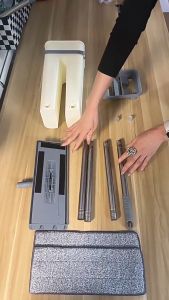 พร้อมส่ง ในไทย ไม้ถูพื้น ไม้รีดน้ำ ไม้ถูพื้นแบบรีดน้ำ พร้อมถังปั่น แถมผ้าให้ 2 ชิ้น อุปกรณ์ ทำความสะอาด