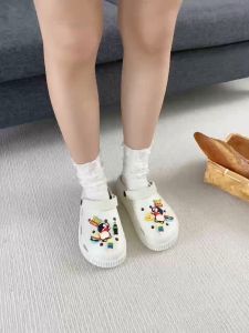 STOMPION Women Sandals Cartoon Korean Slippers For Women Cartoon Slippers Indoor Chunky Sandals