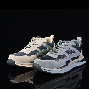 Brand WHITBY (COD 3 Days Delivery)New Men Work Shoes Safety Shoes Men Work Boots Anti-puncture Safety Shoes Man Light Steel Toe Shoes For Women
