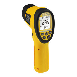 BT-985B Digital IR Thermometer Non-Contact Infrared Thermometer Alarm Data Hold Laser target Backlight  High with Temperature