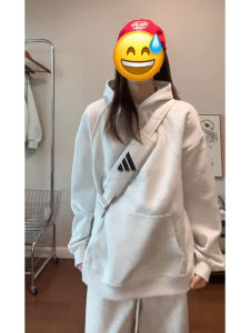 OUMULONG | White Ash Slant Cut Heavyweight Hoodie 380g