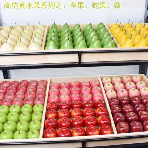 โมเดลตกแต่งฟองน้ําผลไม้จําลองสูงปลอมแอปเปิ้ลแดงฟูจิเหลืองเขียวลูกแพร์กระดูกหิมะลูกแพร์งูผลไม้โดย Redmi