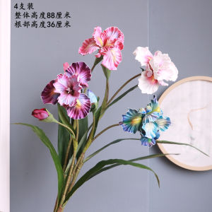Alices Imitation Flower Decorative Artificial Iris Plant Home Living Room Decoration Photography Props Synthetic Flower Arrangement