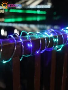 OSIDEN lampu strip 7/12/22M lampu hias 50/100/200LED lampu pagar tahan air lampu taman lampu hias taman lampu natal hiasan pohon natal