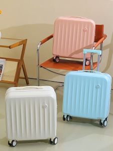 18 Inci Koper Zipper Desain Baru Usb Charger Koper Travel Modis Koper Stand Cup Kapasitas Besar Roda Senyap