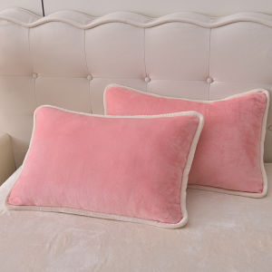 Coralline Velvet Pillowcase Milk Velvet Universal Bedding Single Pillow Core Protective Cover Autumn Winter Home Use Pair Set