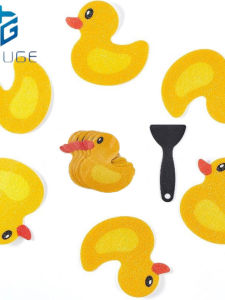 Upgraded Bathroom Anti-Slip Stickers Self-Adhesive Cartoon Yellow Duck Non-Slip Floor Mat Patch Tile Patch Home Decor Accessories