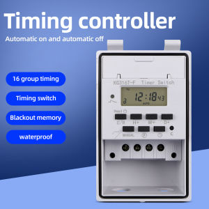 Digital Timer Switch 220V 30A Waterproof Wall Hanging Weekly 7 Days Programmable Electronic Timer With Outdoor Waterproof Box