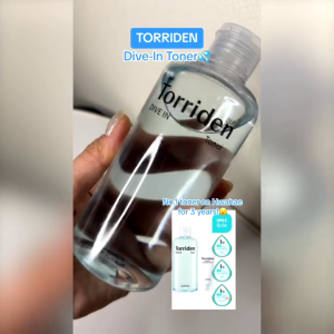 (SG STOCK) Torriden DIVE IN Toner Low Molecular Hyaluronic Acid 300ml Moisture Glow Low pH Facial Astringent Hydrating