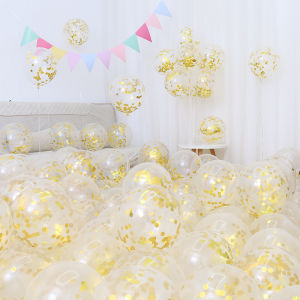 Thickened Latex Balloons Yellow Orange Decorations for Back-To-School Season Educational Institution Birthday Party Supplies